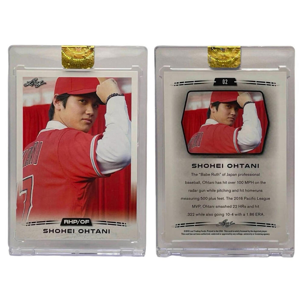 2018 Leaf #02 Shohei Ohtani Dodgers Angels  Rookie Card (RC)
